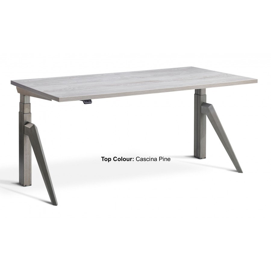 Five Dual Motor Tapered Leg Height Adjustable Desk